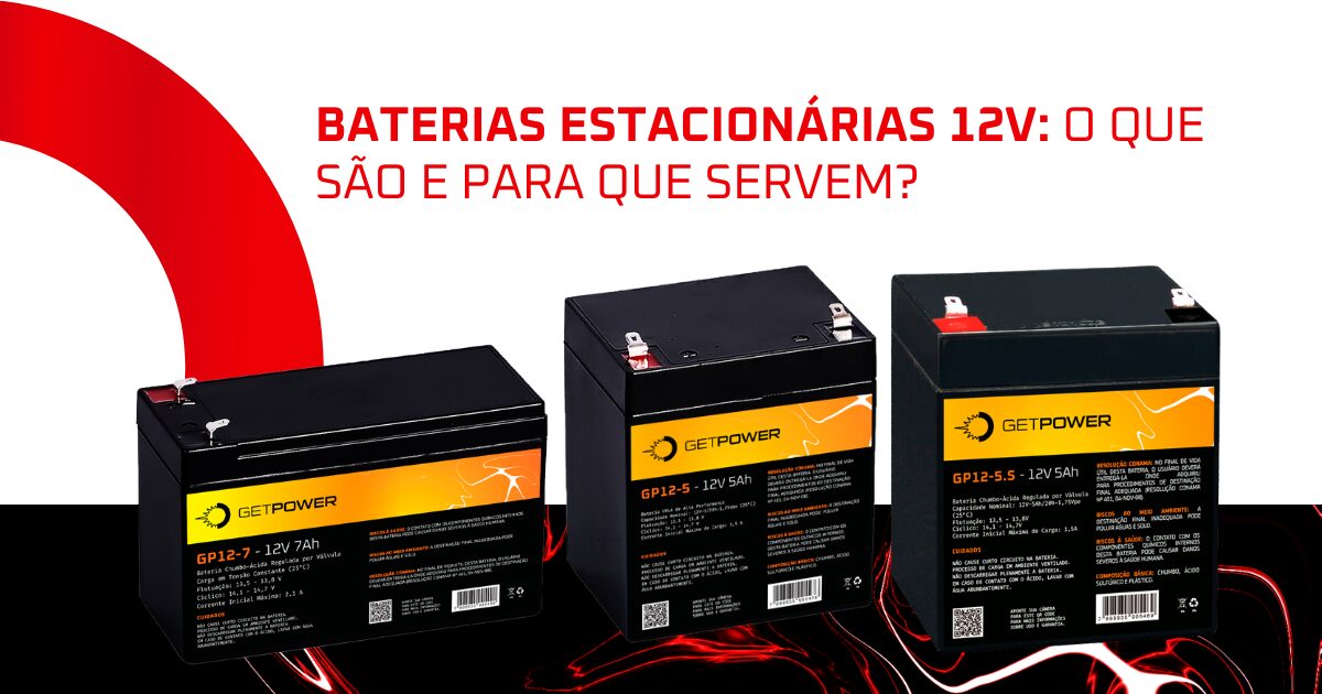 O que é e para que serve a bateria estacionária 12V