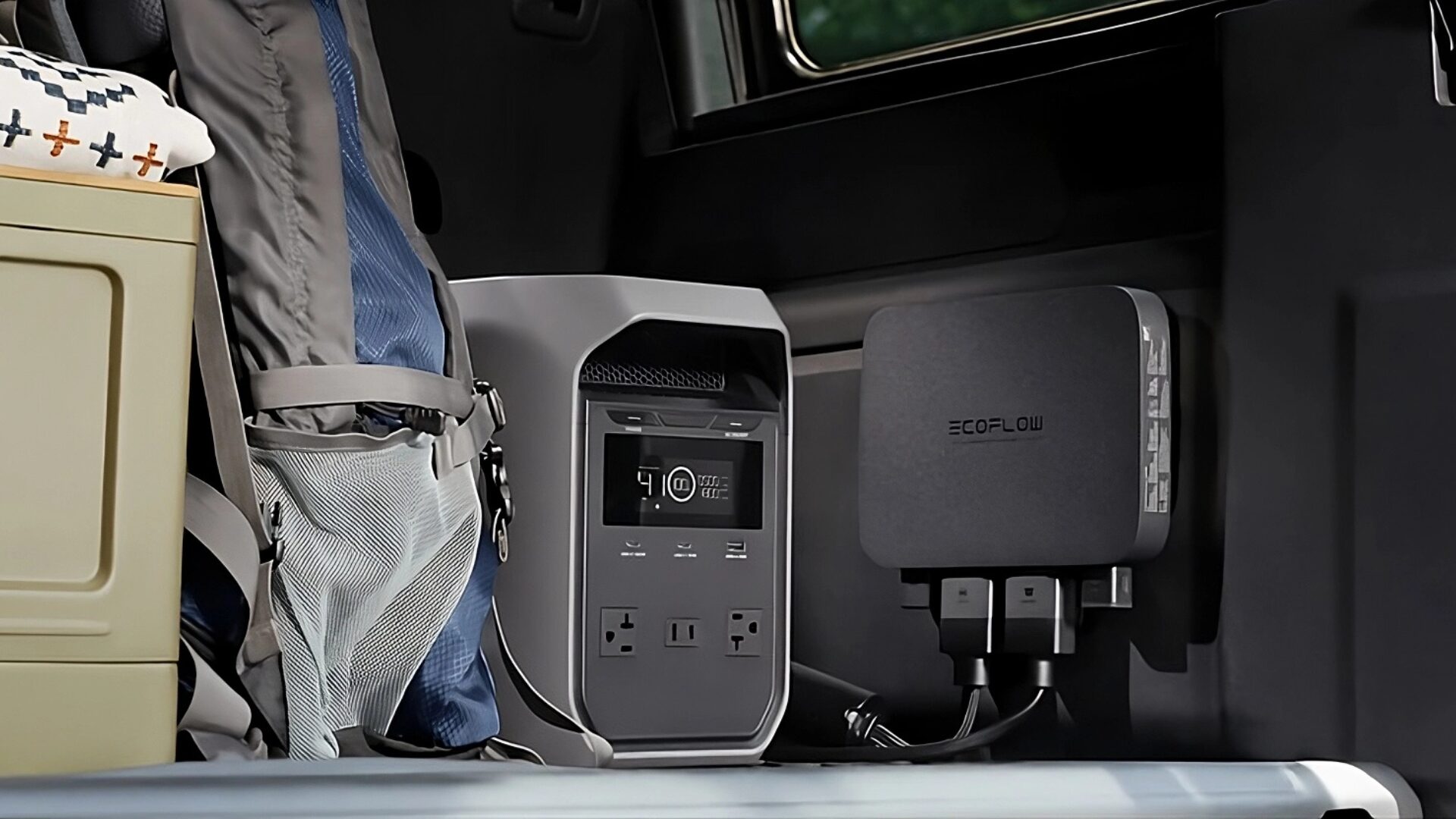 Carregamento veicular da EcoFlow DELTA 3 usando a bateria do carro